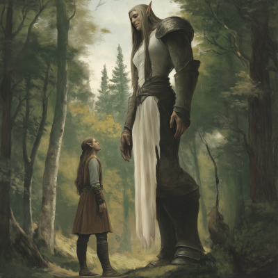 Elf and Rogue in Forest