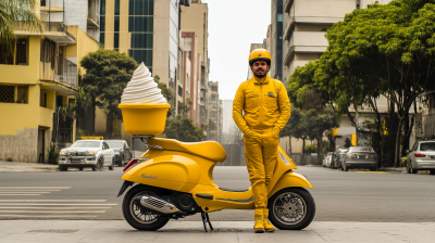 Ice Cream Delivery Vespa