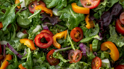 Colorful and Fresh Garden Salad