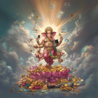 Modern Ganesha Illustration