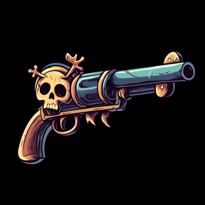 Pirate Gun Illustration