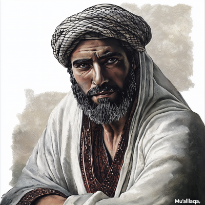 Esteemed Arab Poet Portrait