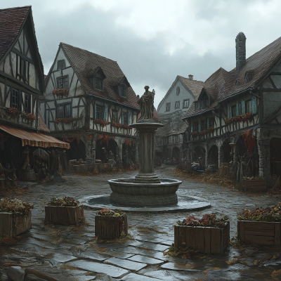 Medieval Town Square