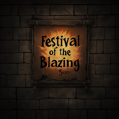 Festival of the Blazing Sun