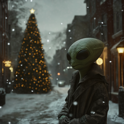 Lonely Alien at Christmas