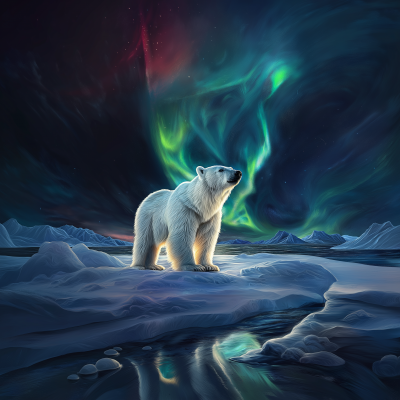 The Polar Bear and the Northern Lights