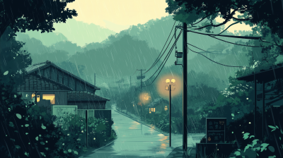 Greeny Rainy Day