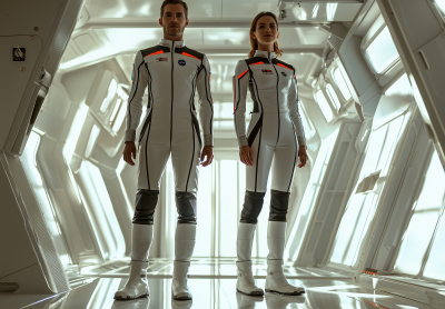 Futuristic NASA Style Uniforms