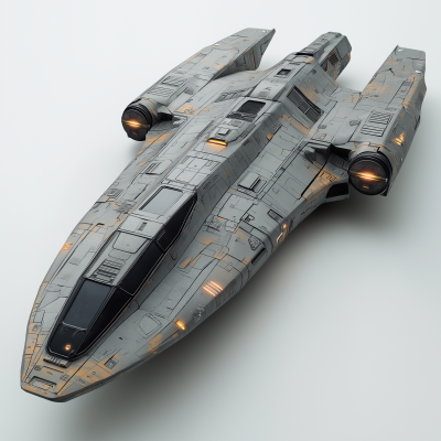 Unique Military Starship Hull Design