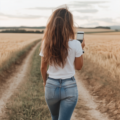 Selfie in the Fields