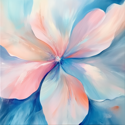 Pastel Abstract Flower