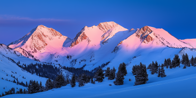 Snowy Mountain Landscape