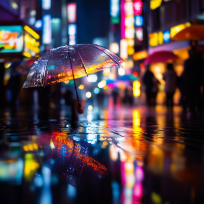 Neon Cityscape at Night