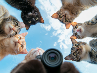 Cats Taking a Selfie