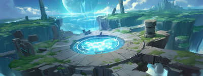 Post-apocalyptic Future Planet