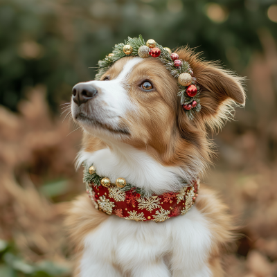 Christmas Dog Collar