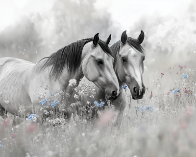 Poetic Wild Horses