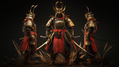 Samurai Character Orthographic Views