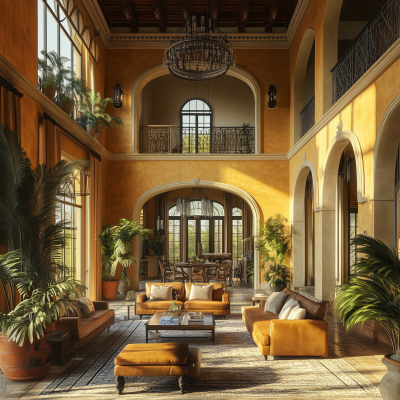 Luxury Latin American Living Room