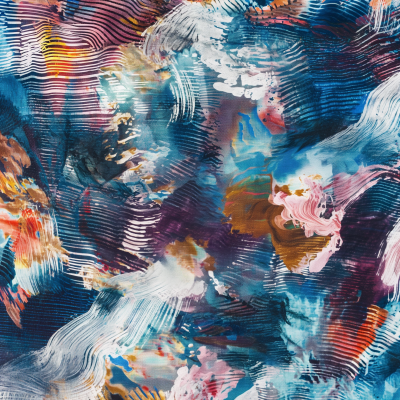 Abstract Brush Strokes Textile Design