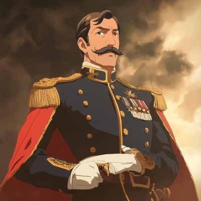 Emperor Napoléon III Studio Ghibli Style