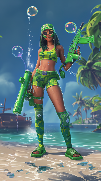 Perrier Water Inspired Fortnite Character