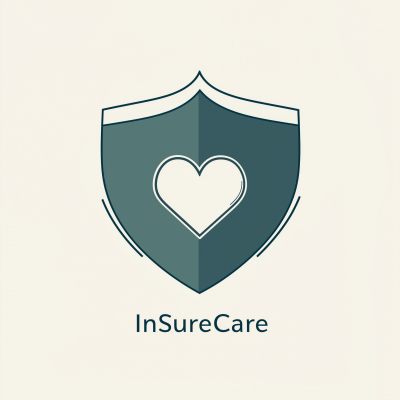 Simple Shield Logo with Heart Outline