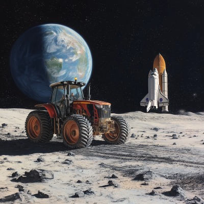 Tractor on the Moon