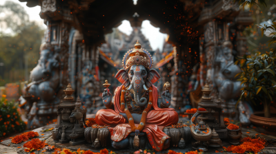 Indian God Ganapati Idol