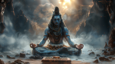 Majestic Lord Shiva Meditation on Mount Kailash