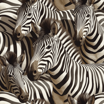 Zebra Pattern Horses