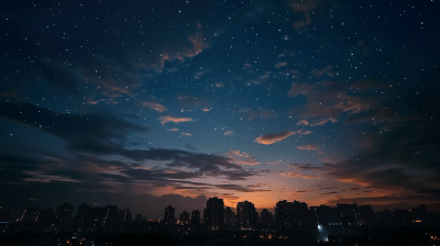 Night Sky with Clouds