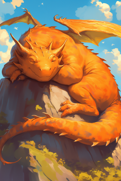 Sleeping Copper Dragon