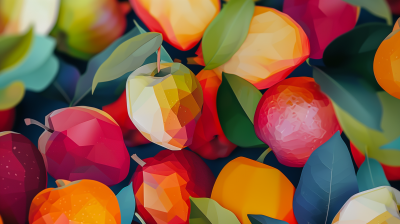 Colorful fruit basket