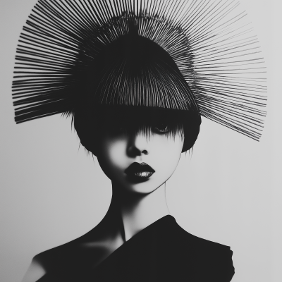 Minimalist Japanese Headdress