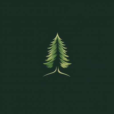 Minimalistic Pine Tree Logo