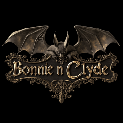 Gothic Bonnie and Clyde Lettering