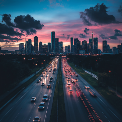 Houston Skyline at Night