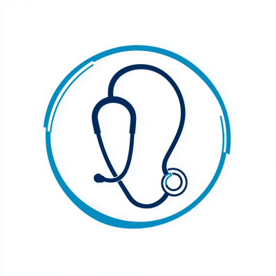 Blue Stethoscope Icon