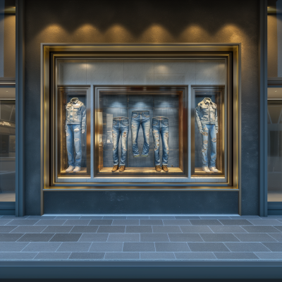 Jeans Store Window Display