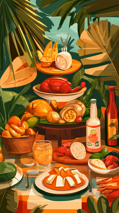 Cuban Festival Food Poster