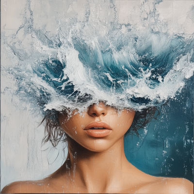 Sea Waves Portrait