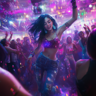 Vibrant Nightclub Scene