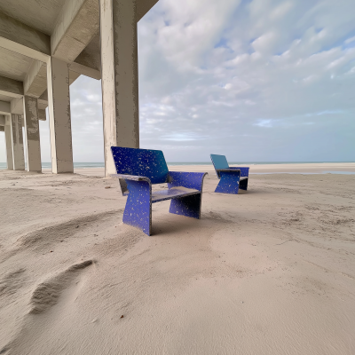 Washed up Chair on the Beach