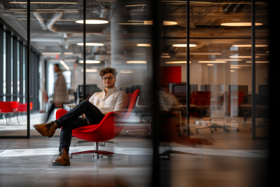 Bright Office Space Portrait