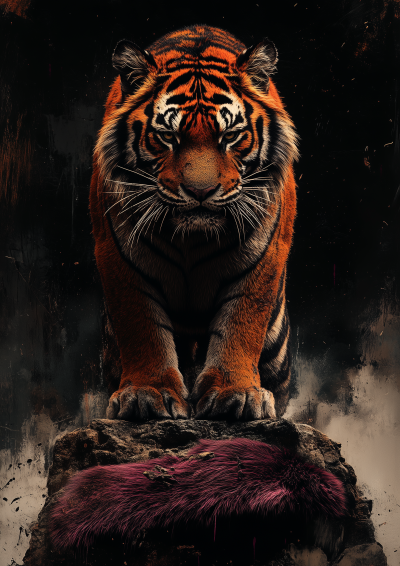 Triumphant Tiger Poster