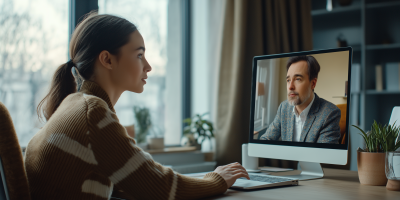 Young Professional in Video Call