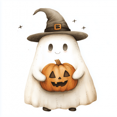 Funny Halloween Ghost