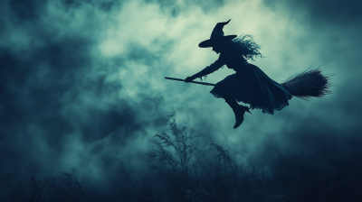 Witch on Broomstick