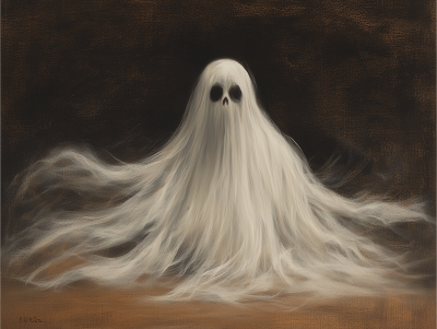 Old Mystic Ghost Drawing